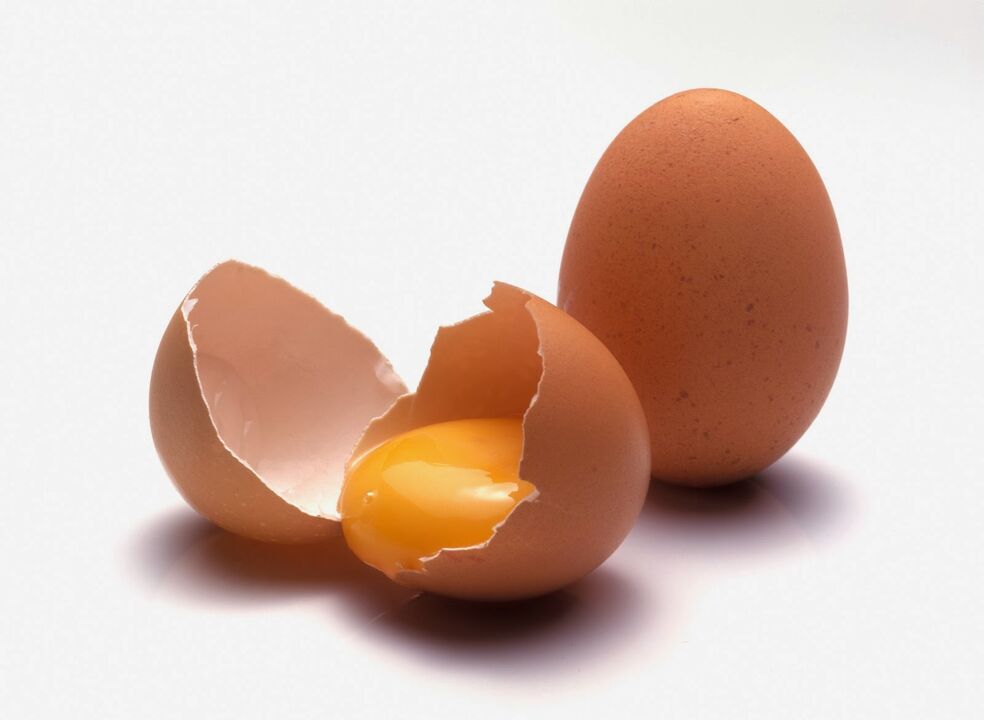 Ovos de galinha para potência masculina
