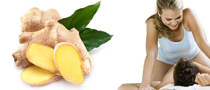 As vantagens da raiz de gengibre pela potência masculina
